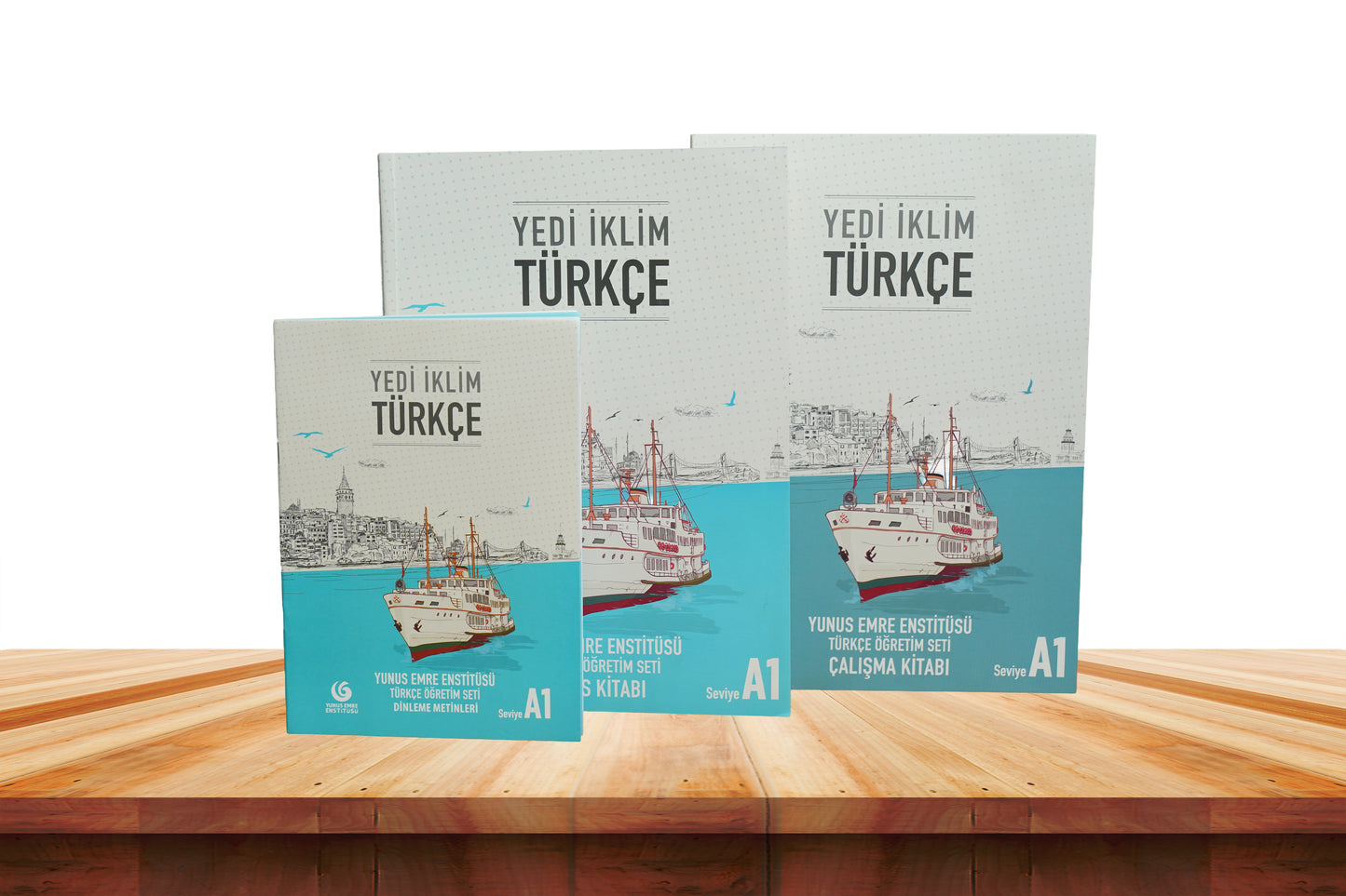 Yedi İklim Türkçe Seti +Ders Kitabı + Çalışma Kitabı + Dinleme Metinleri Set of 3