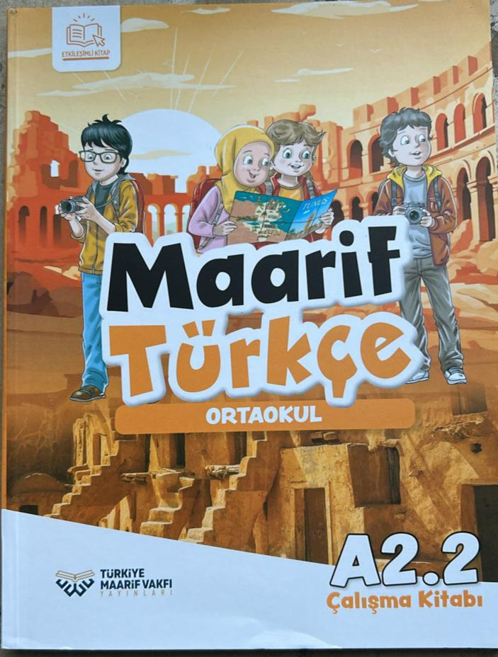 Maarif Türkçe A.2.2 Ders Kitabı Çalışma Kitabı Telaffuz Kitabı Set of 3